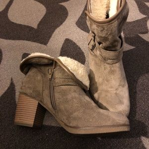 Style&Co Gigi FoldOver Booties Sz 8 Color Barley